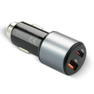 Ładowarka samochodowa CC-60Q QC3.0 83W 1X USB + 1X USB-C PD czarna EverActive
