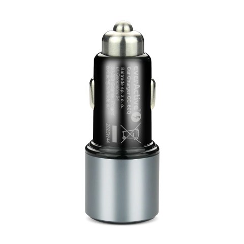 Ładowarka samochodowa CC-60Q QC3.0 83W 1X USB + 1X USB-C PD czarna EverActive