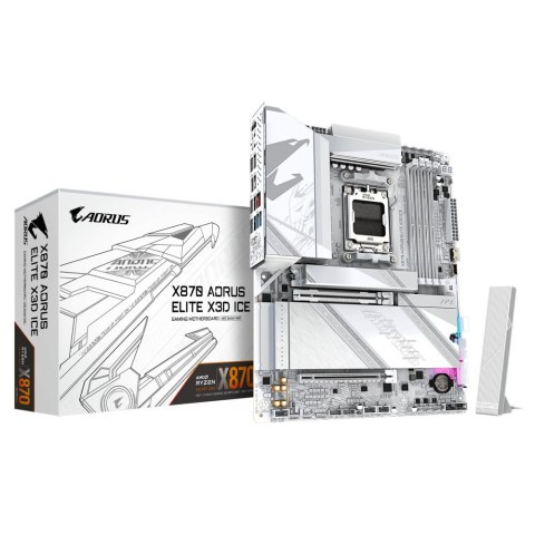 Płyta główna X870 AORUS ELITE X3D ICE AM5 4DDR5 HDMI ATX Gigabyte