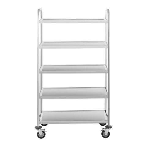 Wózek kelnerski cateringowy 5-półkowy ze stali nierdzewnej do gastronomii RCSW-5.1 Royal Catering