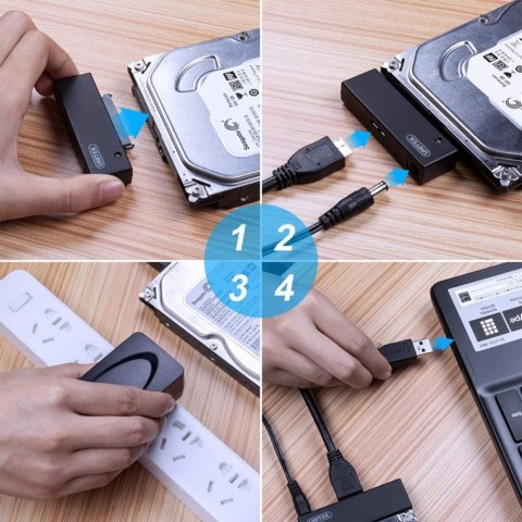 Adapter USB3.0 - SATA III HDD/SSD 2,5/3,5; Y-1039 Unitek