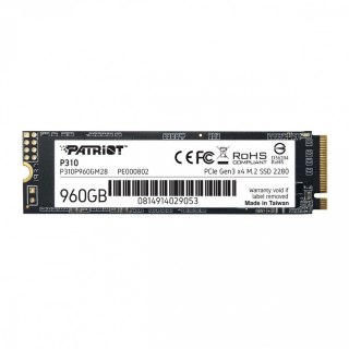 Dysk SSD P310 960GB M.2 2280 2100/1800 PCIe NVMe Gen3 x 4 Patriot