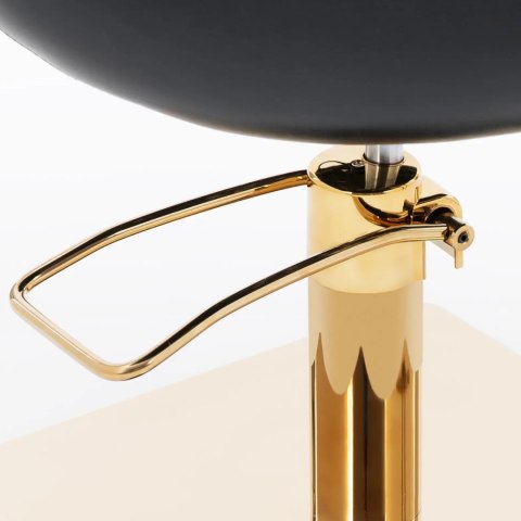 Fotel fryzjerski barberski kosmetyczny z podnóżkiem Physa PENRYN - czarno złoty Physa