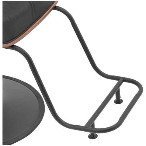 Fotel fryzjerski barberski z podnóżkiem PHYSA FILEY - czarny Physa