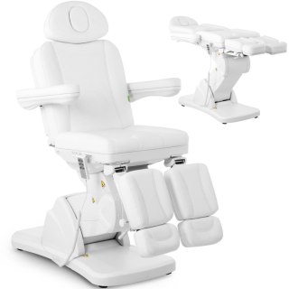 Fotel kosmetyczny podologiczny do tatuażu masażu spa LA PAZ - biały Physa