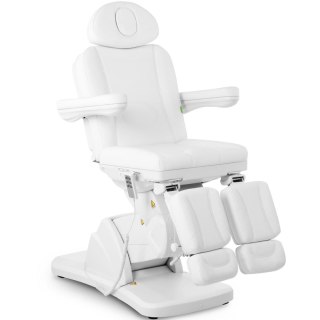 Fotel kosmetyczny podologiczny do tatuażu masażu spa LA PAZ - biały Physa