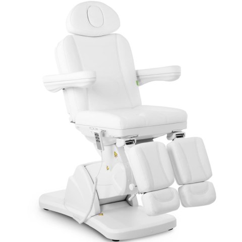 Fotel kosmetyczny podologiczny do tatuażu masażu spa LA PAZ - biały Physa