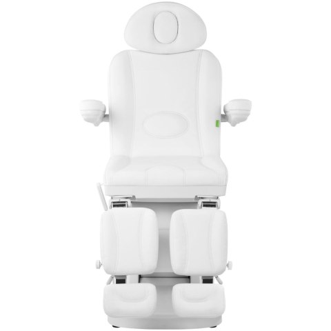 Fotel kosmetyczny podologiczny do tatuażu masażu spa LA PAZ - biały Physa