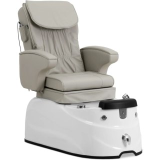 Fotel podologiczny do pedicure z funkcją masażu brodzikiem - beżowy Physa