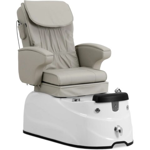 Fotel podologiczny do pedicure z funkcją masażu brodzikiem - beżowy Physa