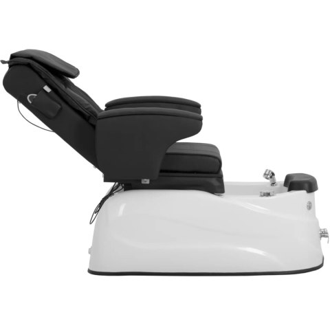 Fotel podologiczny do pedicure z funkcją masażu brodzikiem - czarny Physa
