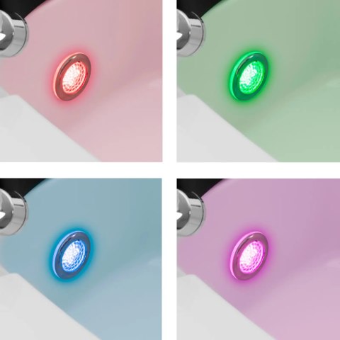 Fotel podologiczny do pedicure z funkcją masażu brodzikiem - czarny Physa