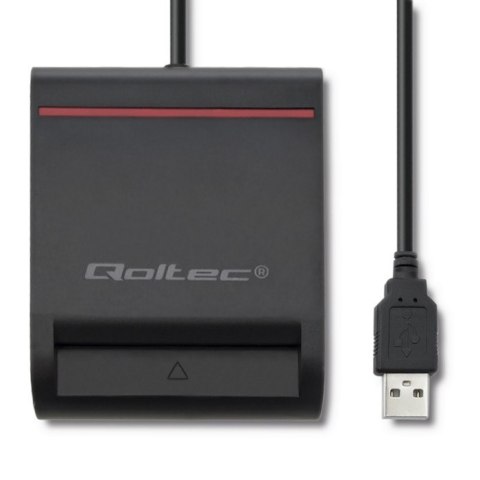 Inteligentny czytnik chipowych kart ID | USB2.0 | Plug&play Qoltec