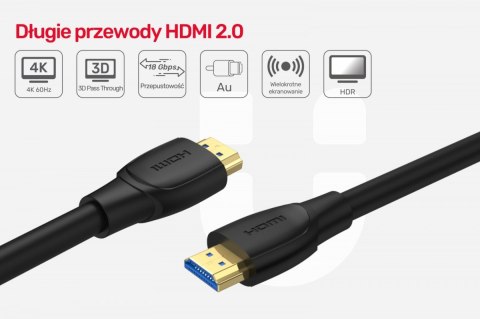 Kabel HDMI High Speed 2.0; 4K 7m C11068BK Unitek