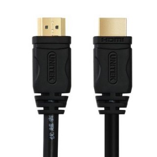 Kabel HDMI M/M 2,0m v2.0; GOLD; BASIC Unitek