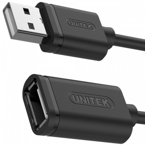 Kabel przedłużacz USB 2.0 AM-AF, 1m, Y-C428GBK Unitek