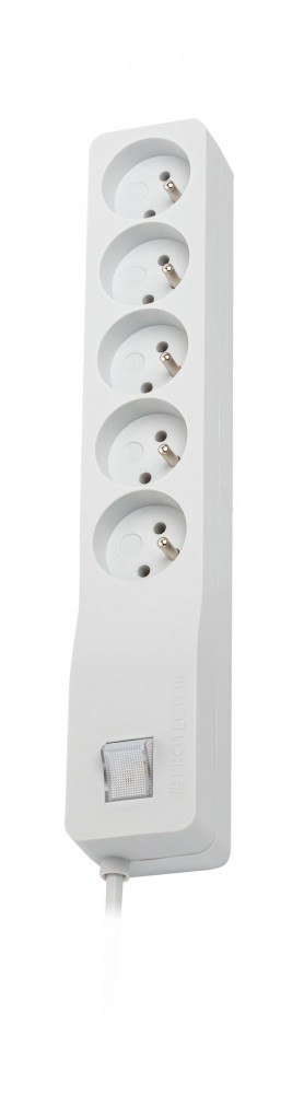 Listwa przeciwprzepięciowa ZX 510, 1L, 3,0m, szara Lestar