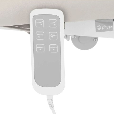 Łóżko stół kosmetyczny do masażu elektryczny 3 silniki 250 kg NANTES - beżowy Physa