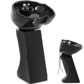 Myjka fryzjerska uchylna wolnostojąca 35 - 40 stopni - czarna Physa