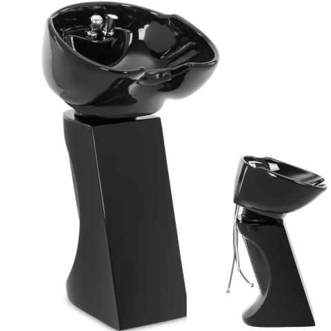 Myjka fryzjerska uchylna wolnostojąca 35 - 40 stopni - czarna Physa