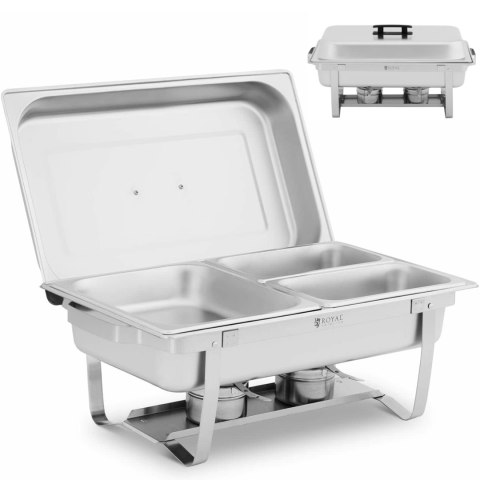Podgrzewacz bemar bufetowy do potraw na pastę podgrzewacza 1/2 GN + 2x 1/4 GN Royal Catering