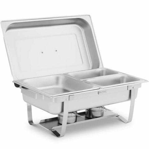 Podgrzewacz bemar bufetowy do potraw na pastę podgrzewacza 1/2 GN + 2x 1/4 GN Royal Catering