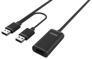 Przedlużacz aktywny USB 2.0, 10m, Y-278 czarny Unitek