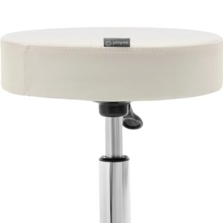 Taboret stołek hoker kosmetyczny na kółkach do 150 kg WORCESTER - beżowy Physa