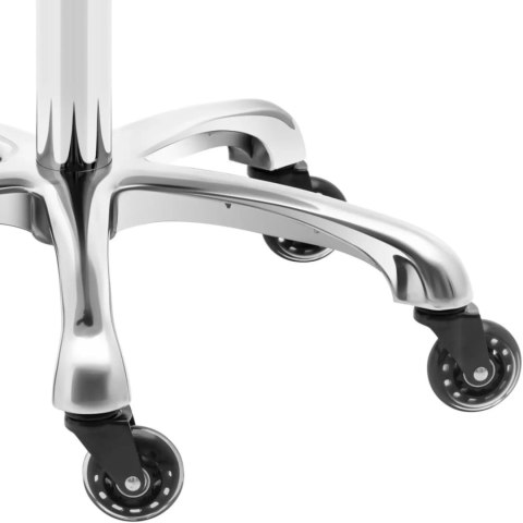 Taboret stołek hoker kosmetyczny siodłowy na kółkach do 150 kg YORK - ciemnoszary Physa