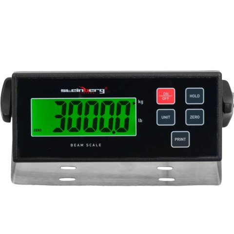 Waga płozowa belkowa paletowa LCD 3000 / 1 kg 121 x 84 cm Steinberg Systems