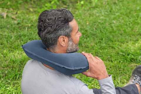 Dmuchana Poduszka Podróżna 46 x 28 cm Rogal Niebieska Bestway 67006 Bestway