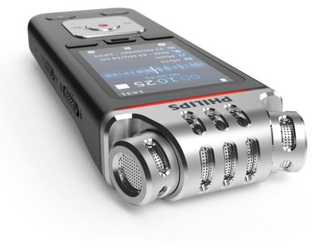 Dyktafon DVT6115 Pamięć 8GB,USB,microSDHC 32GB,3 mikrofony Hi-Fi Philips