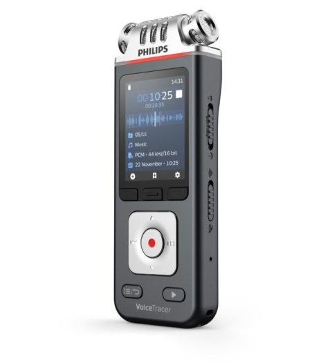 Dyktafon DVT6115 Pamięć 8GB,USB,microSDHC 32GB,3 mikrofony Hi-Fi Philips