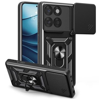 Etui case na Motorola Edge 60 Fusion z podstawką osłoną obiektywu CamShield Pro - czarne Tech-Protect