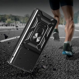 Etui case na Motorola Edge 60 Fusion z podstawką osłoną obiektywu CamShield Pro - czarne Tech-Protect