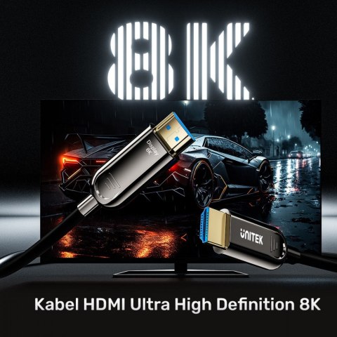 Kabel optyczny HDMI 2.1 AOC 8K 120Hz 5m; C11085GY03-5M Unitek