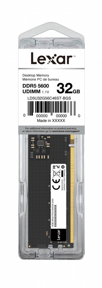Pamięć DDR5 32GB(1*32GB)/5600 CL46 Lexar