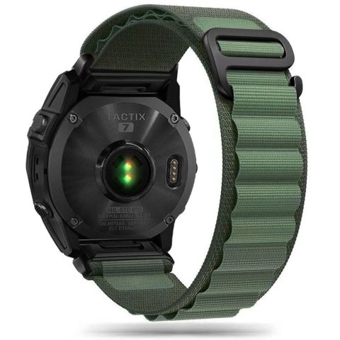 Pasek do zegarka Garmin Fenix 5 / 6 / 6 Pro / 7 Nylon Pro - ciemnozielony Tech-Protect