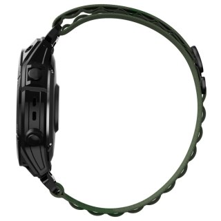 Pasek do zegarka Garmin Fenix 5 / 6 / 6 Pro / 7 Nylon Pro - ciemnozielony Tech-Protect