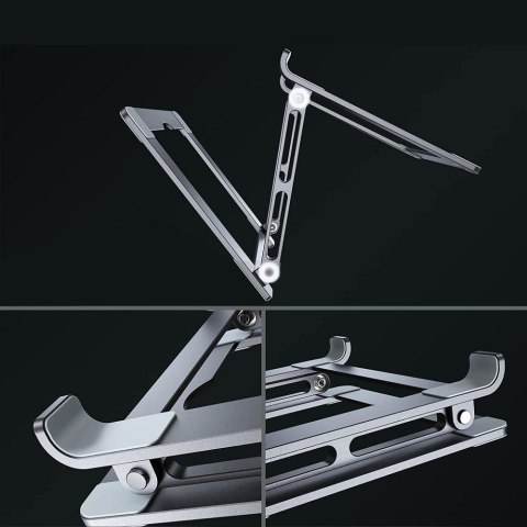 Podstawka uniwersalna rozkładana na laptop do 17'' - szara Tech-Protect