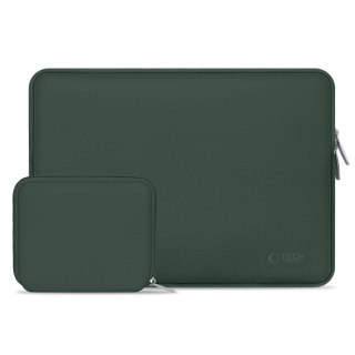 Torba pokrowiec Neoslim na laptopa tablet 13-14'' + etui na akcesoria - zielony Tech-Protect