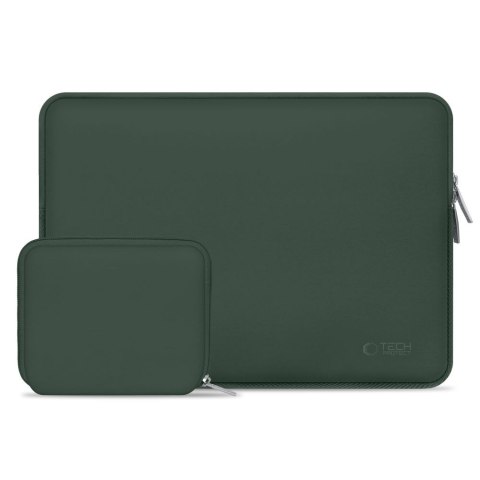 Torba pokrowiec Neoslim na laptopa tablet 13-14'' + etui na akcesoria - zielony Tech-Protect
