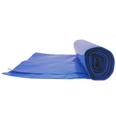 Worki na odpadki śmieci grube 80 mikr. wytrzymałe rolka 5szt. - niebieskie 240L MEVA