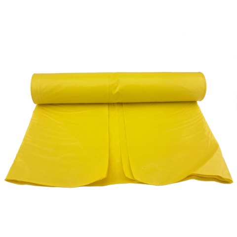 Worki na odpadki śmieci grube 80 mikr. wytrzymałe rolka 5szt. - żółte 240L MEVA