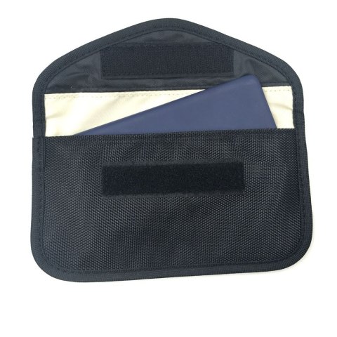 Etui antykradzieżowe na klucze samochodowe klatka Faradaya 20x11cm czarny HURTEL