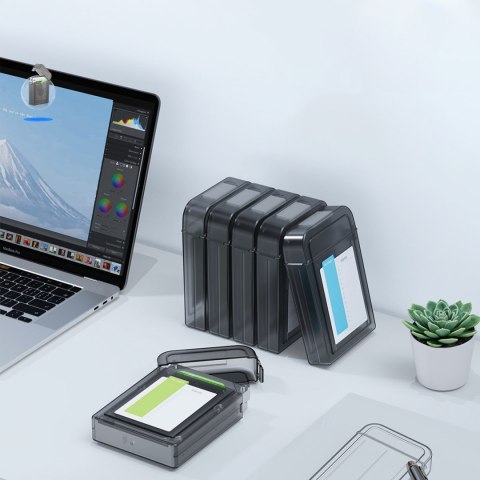 Etui ochronne PPH-35 pudełko na dysk 3.5'' - półprzezroczyste. szare ORICO