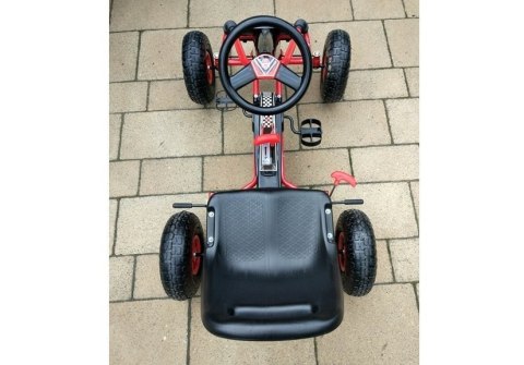 Gokart Czerwony A-15 Pompowane Koła LEAN CARS