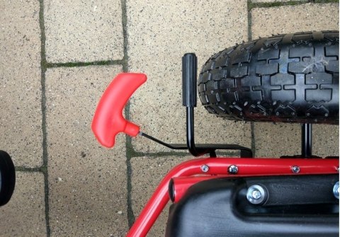 Gokart Czerwony A-15 Pompowane Koła LEAN CARS