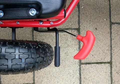 Gokart Czerwony A-15 Pompowane Koła LEAN CARS