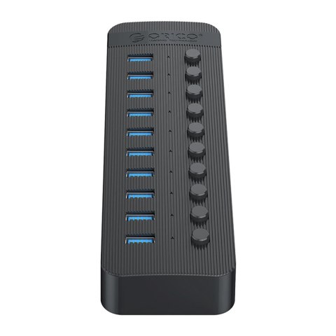 Hub CT2U3-10AB z włącznikami 10x USB-A - czarny ORICO
